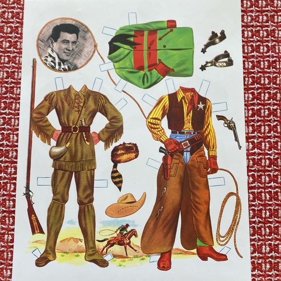 Vintage 1957 Original 1957 2 uncut Mint paper dolls - Picture 3 of 8